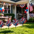 thumbnail image 6 of Virelaxpo Patriotic Artificial Fern Ground Stake 17.7in Red White Blue Foliage Outdoor Yard Ornament for Lawn Garden Planter 4th July Veterans Day, 6 of 6