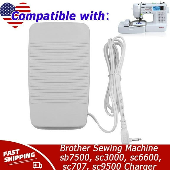 Foot Pedal Compatible with Brother Sewing Machine sb7500, sc3000, sc6600, sc707, sc9500