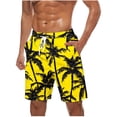 thumbnail image 2 of COSFO Hawaiian Mens Swim Shorts Summer Beach Casual Board Shorts Breathable Loose Fit Elastic Waist Quick Dry Drawstring Swimwear, 2 of 5