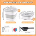 thumbnail image 3 of Contenedor Hermética de Almacenamiento de Comida para Perros, Caja de Almacenamiento de Alimentos para Mascotas Hermético Plegable de 6.8 kg con cuchara y juguete, Contenedores para Alimentos Perro, 3 of 4