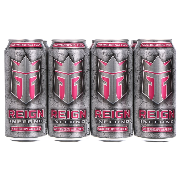 Reign Watermelon Warlord Energy Drink, Low Sugar, Low Calorie