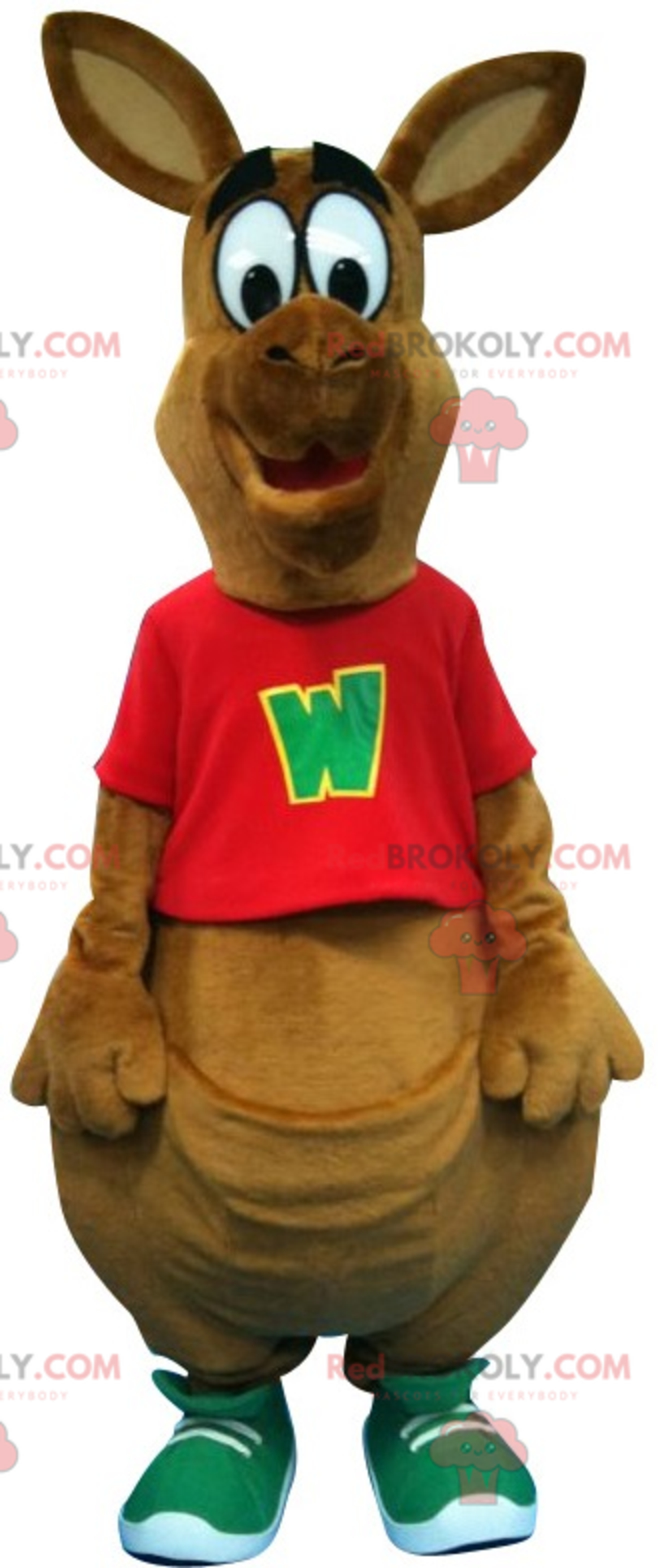 Giant brown kangaroo mascot. Australia mascot