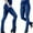 Blue, variant on GJSYRH Women's High Waisted Stretchy Bootcut Pull On Dress Pants Casual Work Pants