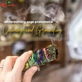 thumbnail image 5 of NY Spice Shop 4 Inch 7 Chakra Sinuata Flower White Sage Sticks Bundle - 5 Pack - Sage Smudge Stick, 5 of 7