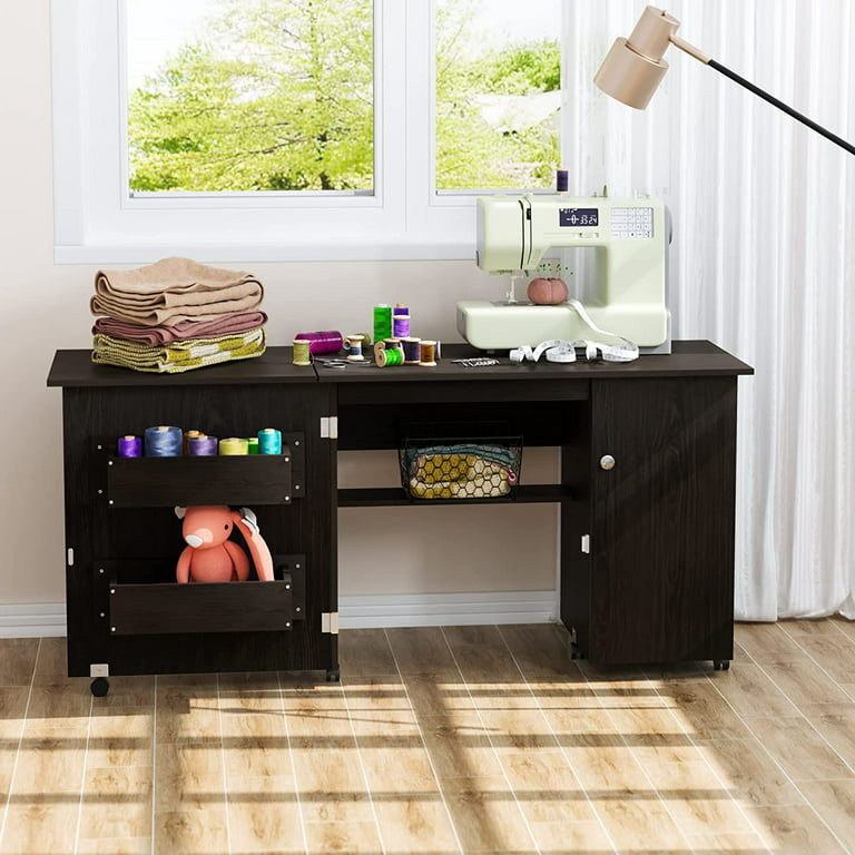 Homfa Folding Sewing Table, Multi-Functional Sewing Machine Craft Tabl –  homfafurniture