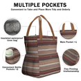thumbnail image 3 of Boho Bohemia Geometric Line Art Drawstring Lunch Bag Women - Drawstring Lunch Bag Insulated for Work Office - Stain-Resistant Large Lunchbags for Women with Multi-Pockets, 3 of 6