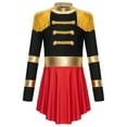thumbnail image 3 of Haitryli Girls Circus Ringmaster Costume Long Sleeve Fringed Leotard Dress Festival Show Stage Wear Black 16, 3 of 7