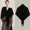thumbnail image 4 of Womens Fashionable Triangle Shawl Scarf,Knitted Shawl Triangle Scarf,Solid Color Large Shawls, 4 of 7