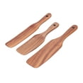 thumbnail image 3 of Espátulas ranuradas para cocinar y mezclar, utensilios de cocina perfectos, juego de 3 espátulas de madera, 3 of 8