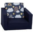 thumbnail image 1 of Delsit Kids Couch for Toddlers - 2 in 1 Convertible Foam Armchair to Lounger, Comfy Flip Out Lounge Chair, Sofa for Children, Made in Europe, 1 of 9