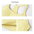 thumbnail image 4 of Womens Tank Tops with Built in Bra,spaghetti Strap Tank Top Exercise Tank Tops Workout Tops Women's Halter Tops Bra Tops for Women Athletic Tank Tops Camisole with Built in Bra,Yellow,L, 4 of 8