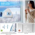 thumbnail image 3 of Limpiador de ventanas magnético de dos lados, equipo de limpieza ultrarresistente para ventanas de doble acristalamiento con mango de fácil agarre, limpiador ajustable con desmagnetización., 3 of 5