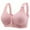 Pink, variant on Audhol Bras for Women Front Closure Women's Fixed Cup Front Open Button Bra Beauty Back Anti Sag Non Underwire Underwear Front Closure Bras for Women Beige L