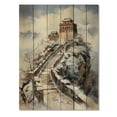 thumbnail image 3 of Designart "Majestic Great China Art painting I" Cityscapes Print on Natural Pine Wood, 3 of 5
