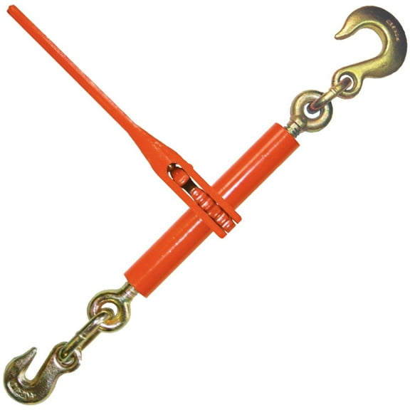VULCAN Load Binder, Grab and Slip Hooks, Ratchet Style, 6,600 Lbs SWL (For 5/16 inch or 3/8 inch G70 Chain)