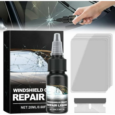 2026 New Windshield Crack Repair Kit, Cracks Gone Windshield Crack Repair Kit, Car Windshield Crack Repair Fluid Quick Fix Windshield & Glass Repair Tools for Automotive Windscreen Tool (1Set)