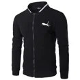 thumbnail image 2 of Cárdigan informal holgado con cremallera para hombre, ropa deportiva sencilla con estampado, ideal para exteriores, béisbol y golf, primavera y otoño, 2 of 4