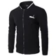 thumbnail image 2 of Cárdigan informal holgado con cremallera para hombre, ropa deportiva sencilla con estampado, ideal para exteriores, béisbol y golf, primavera y otoño, 2 of 5