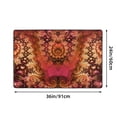 thumbnail image 3 of Abstract Future Fractal Spiral Rugs Doormat, Non-Slip Machine Washable Carpets Floor Door Mat , 36" x 24", 3 of 7