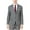 Grey - gray, variant on bar III Mens Notched Lapel Two Button Blazer Jacket, Grey, 38 Long