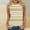 Yellow, variant on QUNYINEY Muscle Tank Tops Women Crewneck Sleeveless Casual Striped Shirts Summer Loose Tank Tops