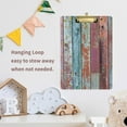 thumbnail image 6 of FMSHPON Old Rainbow Wooden Clipboard Hardboard Wood Nursing Clip Board and Pull for Standard A4 Letter 13x9 inches, 6 of 7