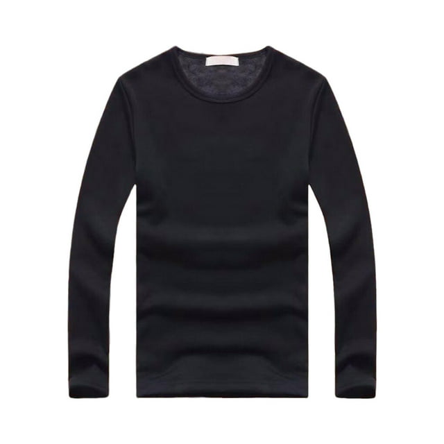 Guardurnaity Ropa interior térmica, camiseta de moda para mantener el calor en invierno, camiseta de cuello adelgazante, camiseta informal Ropa interior Negro 4XL