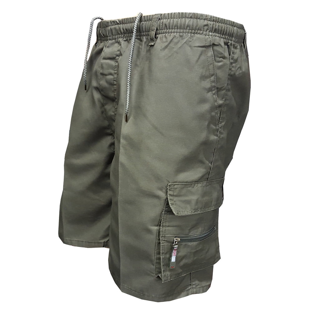 KUNyu Summer Men Multi Pocket 