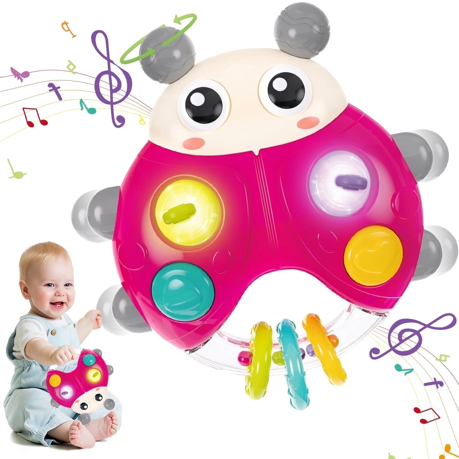 Montessori Toys Sensory Toy for 1 Year Old Toddler Musical Toy Learning Toys for 1 Year Old Boys Girls Christmas Birthday Gifts