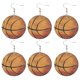 thumbnail image 2 of Basketball Jewelry For Women Sports Style Earrings Assorted Color Costume Jewelry Daily Dress Up 3Pairs, 2 of 3