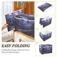 thumbnail image 2 of Yayeee Collapsible Cube Storage Bin with Lid Fabric Closet Decorative Basket with Handles, Moonlight Mountain, 2 of 7