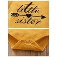 thumbnail image 3 of Dooleck Little Sister Outfit Infant Girl Clothes Bodysuit Halen Pants Set Sleepwear, 3 of 5