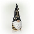 thumbnail image 5 of Alpine Corporation 12"H "Let It Bee" Indoor/Outdoor Garden Gnome Statue, Black/Yellow, 5 of 13