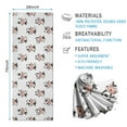 thumbnail image 2 of White Cow Happy Pattern Hot Yoga Mat Towel Non Slip for Hot Yoga - Quick-Drying Yoga Mat Cover with 4 Corner Pockets with Travel Bag - Hot Yoga Towel Non Slip Grip Moisture Wicking Sweat 70"x26", 2 of 6