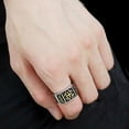 thumbnail image 4 of Two-Tone IP Gold (Ion Plating) Stainless Steel Ring with No Stone for Women No Stone Stone Color Style TK3622 Size 9, 4 of 4