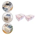 thumbnail image 1 of 2Pcs Multi-use Nylon Clothes Storage Box Visual Surface Practical Multi-layer Clothes Storage Case for Home, 1 of 8