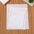 thumbnail image 4 of Youkk 5pcs Reusable Polyester Laundry Washing Mesh Net Zipped Wash Bags Underwear Bra Clothes Socks, 4 of 6