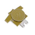 thumbnail image 3 of Marcador de golf de aleación de alta calidad con accesorios de golf con clip para sombrero - Golf divertido Amarillo Zulema Marcador de pelota de golf, 3 of 5