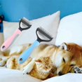 thumbnail image 3 of For Long Unkempt Hair Removal Comb Dog Brush Pink L, 3 of 5