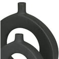 thumbnail image 4 of CosmoLiving by Cosmopolitan 10", 15"H Ceramic Modern Vase, Black, 2-Piece, 4 of 6