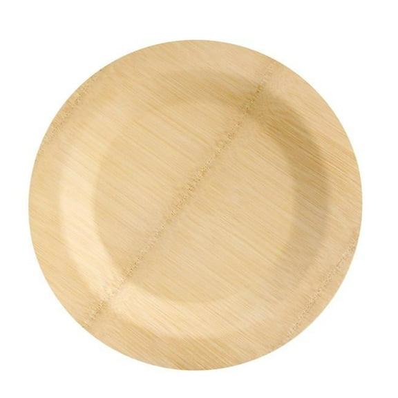 11 in. Bamboo Veneer Round Plate