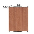 thumbnail image 1 of Miangastore Flat Flask Light Brown Pu Leather 1Pcs 5.5x3.7in, 1 of 8