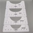 thumbnail image 3 of Regla De Orientación Camiseta Herramienta De Centrado Regla Regla De Acrílico De Calibración De Cuello Redondo Sweethay HA014677-00, 3 of 7