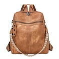thumbnail image 6 of PRIYAL Leather Backpack Purse for Women Designer Travel Backpack Purses PU Fashion Ladies Shoulder Bag, 6 of 11
