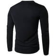 thumbnail image 3 of uikmnh Mens Sweater Male Solid Color V Neck Cardigan Sweater Male Casual Slim Fit Long Sleeved Knitted Sweater Size:XL, 3 of 3
