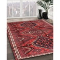 thumbnail image 2 of Ahgly Company Indoor Square Traditional Chestnut Brown Persian Area Rugs, 4' Square, 2 of 6