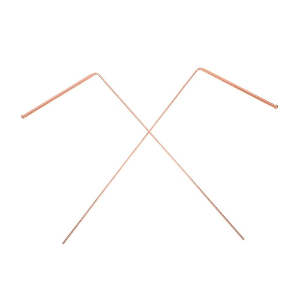 WORGEOUS 1 set Copper Dowsing Rods for Tracing Spiritual Energy Ghost Hunting Water Divining Finding Gold Locating Lost Items or Answering Questions Golden