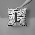 thumbnail image 2 of Carolines Treasures CJ2009-LPW1414 Letter L Moustache Initial Canvas Fabric Decorative Pillow 14Hx14W multicolor, 2 of 4
