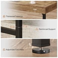 thumbnail image 7 of Finmind 55" Rustic Industrial Executive Office Desk, Simple, Strong Metal Framed Writing & Laptop Table, Multi-purpose Home & Business Workstation, 7 of 7