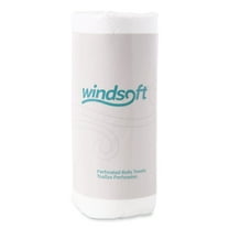 Windsoft 122085CTB 11 in. x 8.5 in. 2-Ply Kitchen Roll Towels - White (30 Rolls/Carton)